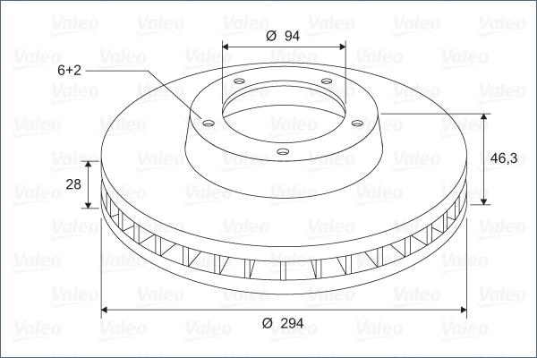 Valeo 297595 - Əyləc Diski furqanavto.az