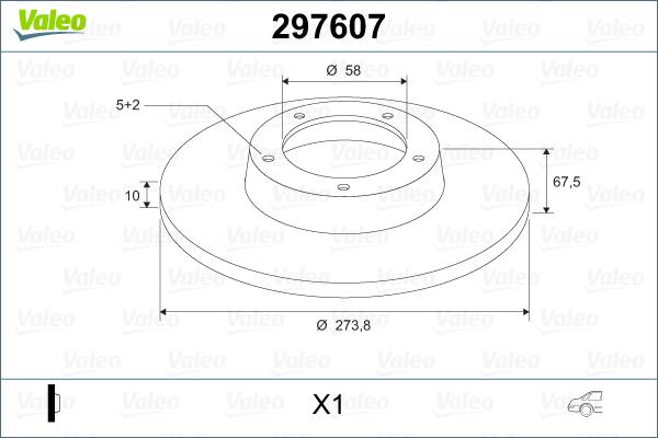 Valeo 297607 - Əyləc Diski furqanavto.az