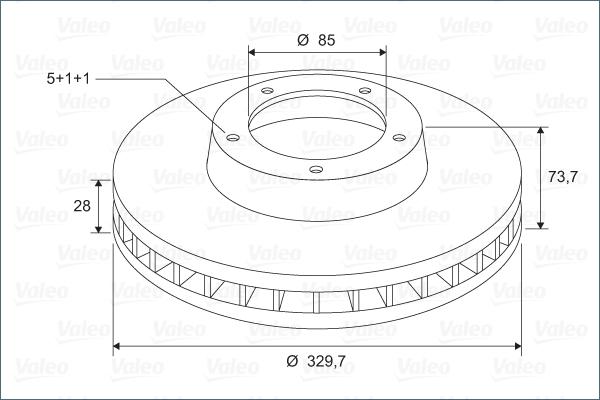 Valeo 297090 - Əyləc Diski furqanavto.az