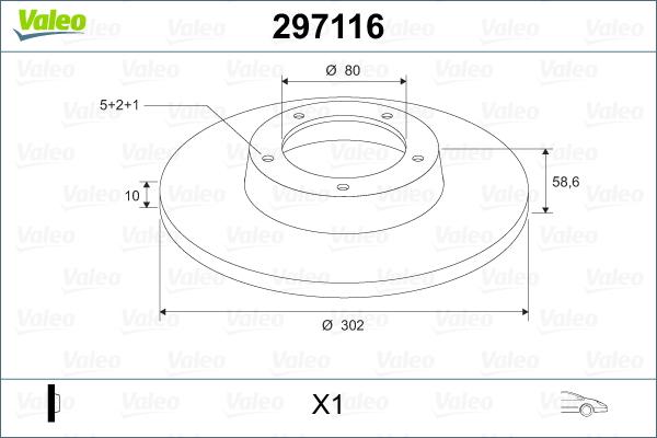 Valeo 297116 - Əyləc Diski furqanavto.az