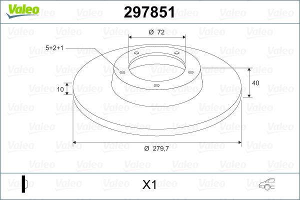 Valeo 297851 - Əyləc Diski furqanavto.az