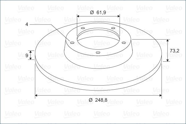 Valeo 297303 - Əyləc Diski furqanavto.az