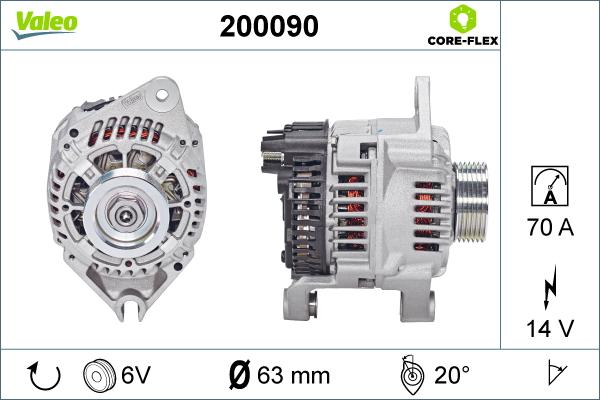 Valeo 200090 - Alternator furqanavto.az