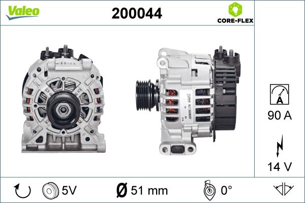 Valeo 200044 - Alternator furqanavto.az