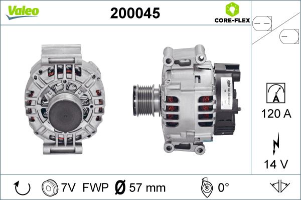 Valeo 200045 - Alternator furqanavto.az