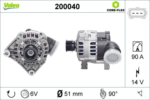 Valeo 200040 - Alternator furqanavto.az