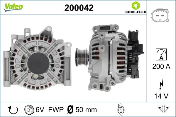 Valeo 200042 - Alternator furqanavto.az