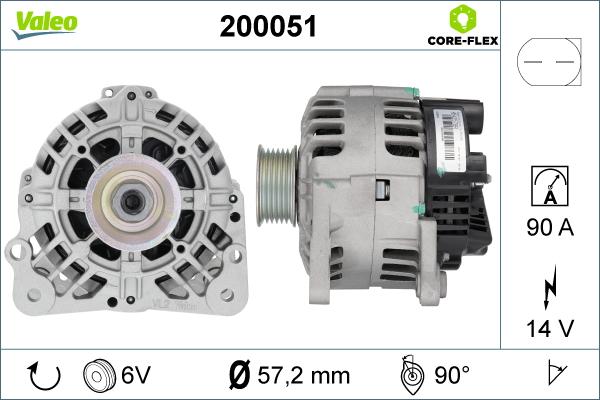 Valeo 200051 - Alternator furqanavto.az