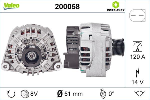 Valeo 200058 - Alternator furqanavto.az