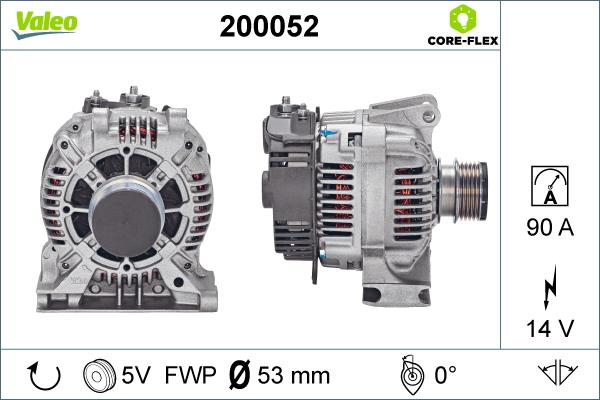 Valeo 200052 - Alternator furqanavto.az