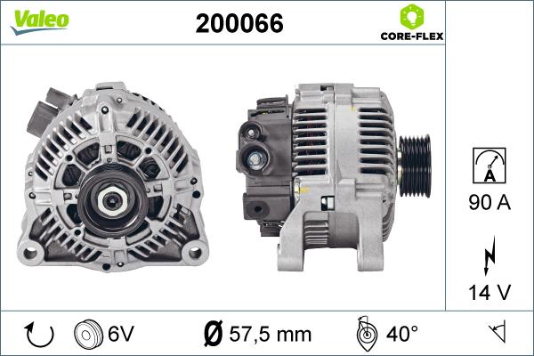 Valeo 200066 - Alternator furqanavto.az