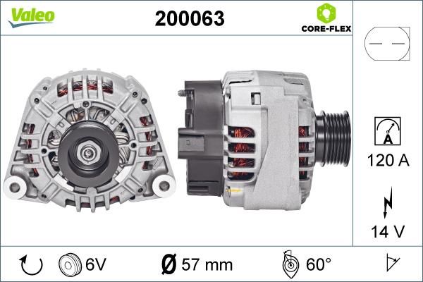 Valeo 200063 - Alternator furqanavto.az