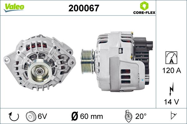 Valeo 200067 - Alternator furqanavto.az