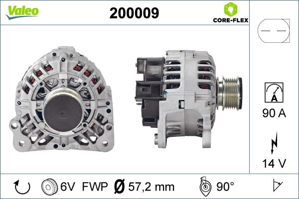 Valeo 200009 - Alternator furqanavto.az