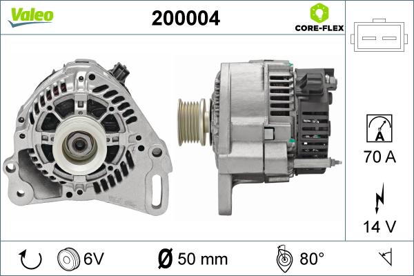 Valeo 200004 - Alternator furqanavto.az