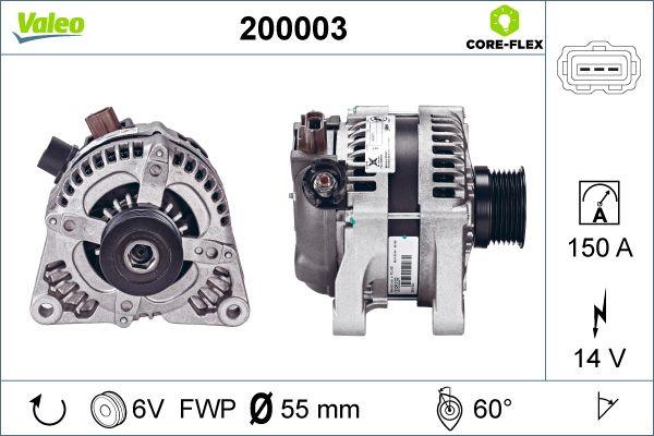 Valeo 200003 - Alternator furqanavto.az