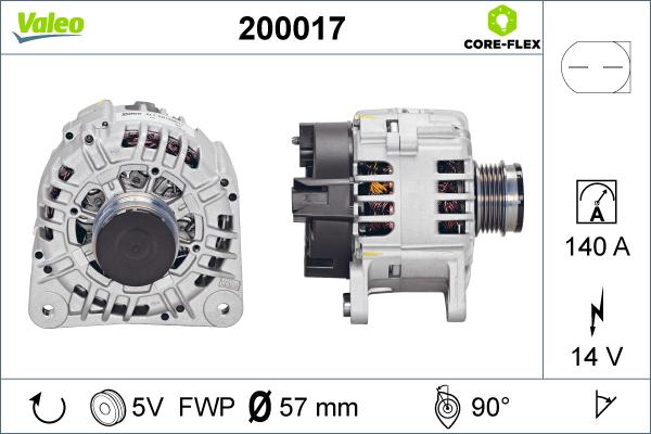 Valeo 200017 - Alternator furqanavto.az