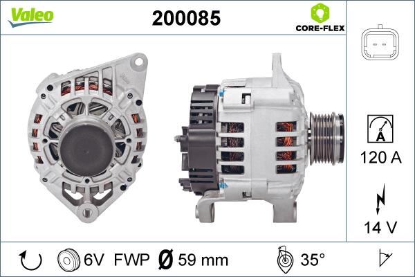 Valeo 200085 - Alternator furqanavto.az