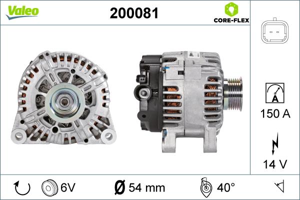 Valeo 200081 - Alternator furqanavto.az