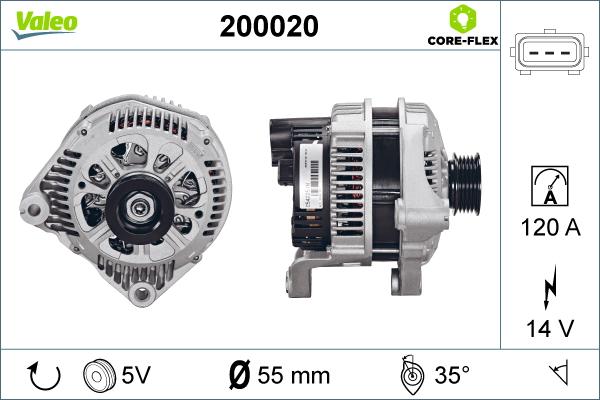 Valeo 200020 - Alternator furqanavto.az