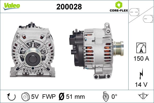 Valeo 200028 - Alternator furqanavto.az