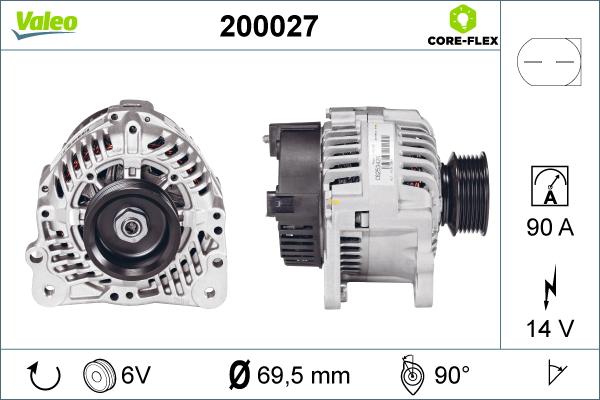 Valeo 200027 - Alternator furqanavto.az