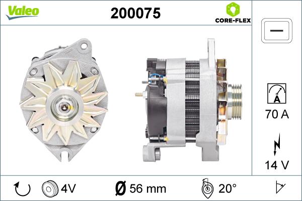 Valeo 200075 - Alternator furqanavto.az