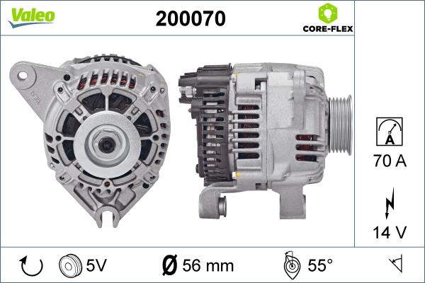 Valeo 200070 - Alternator furqanavto.az