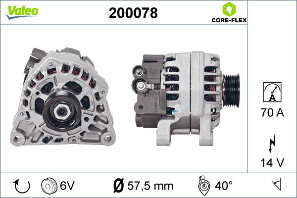 Valeo 200078 - Alternator furqanavto.az