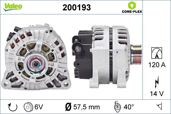 Valeo 200193 - Alternator furqanavto.az