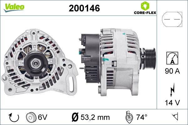 Valeo 200146 - Alternator furqanavto.az