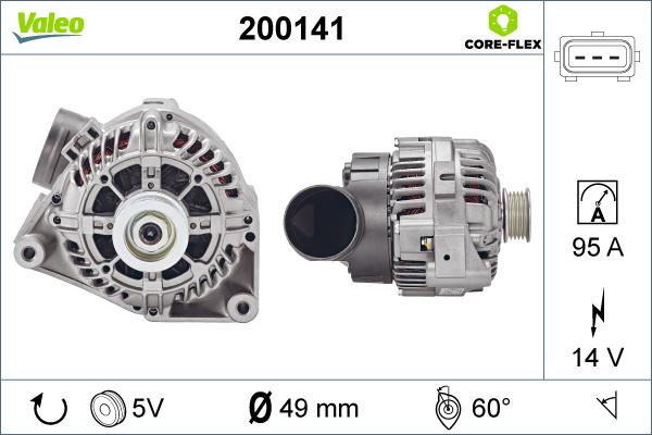 Valeo 200141 - Alternator furqanavto.az