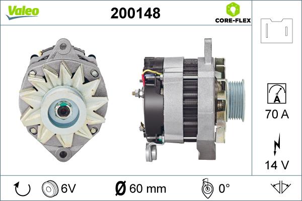 Valeo 200148 - Alternator furqanavto.az