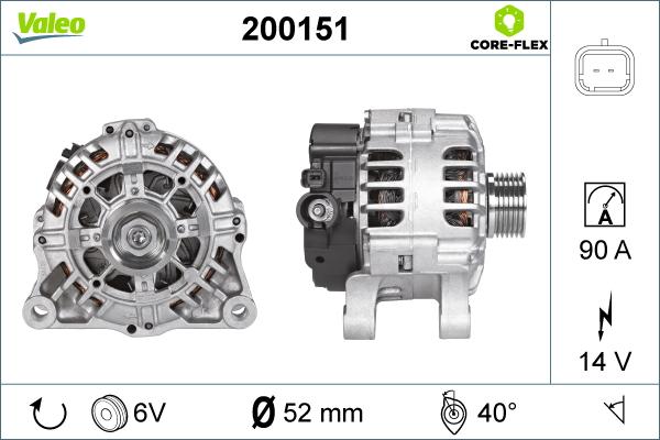 Valeo 200151 - Alternator furqanavto.az