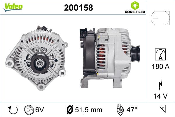 Valeo 200158 - Alternator furqanavto.az