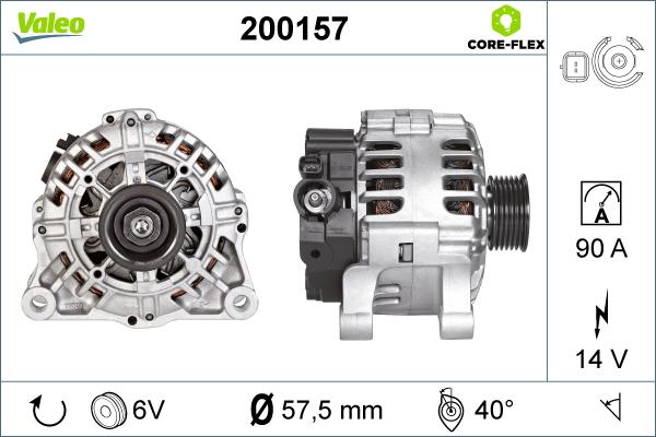 Valeo 200157 - Alternator furqanavto.az