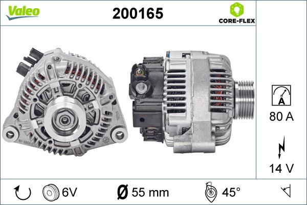 Valeo 200165 - Alternator furqanavto.az