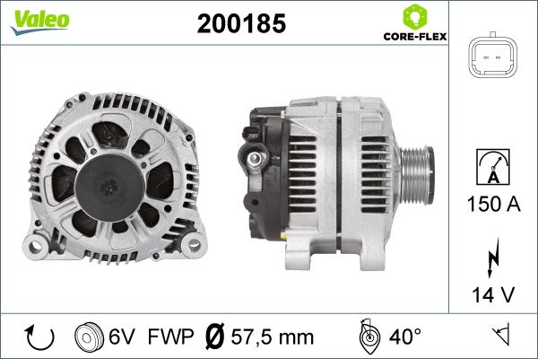 Valeo 200185 - Alternator furqanavto.az