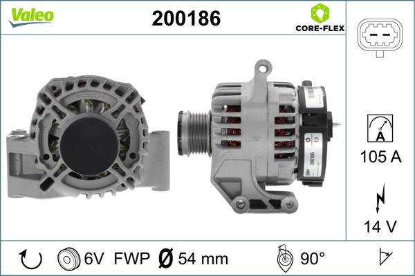 Valeo 200186 - Alternator furqanavto.az