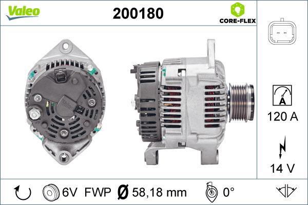 Valeo 200180 - Alternator furqanavto.az