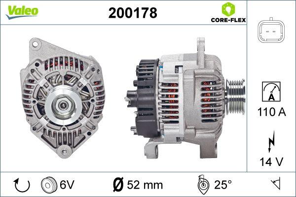 Valeo 200178 - Alternator furqanavto.az