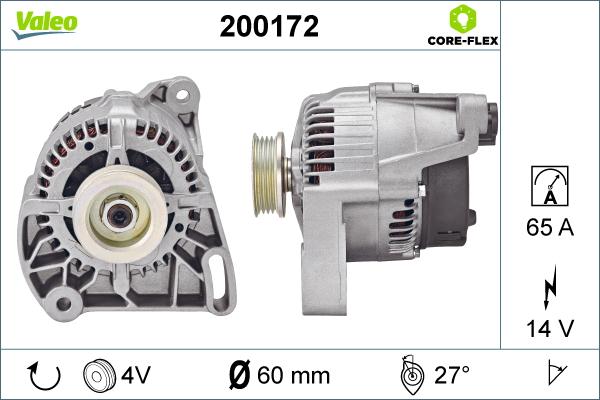 Valeo 200172 - Alternator furqanavto.az