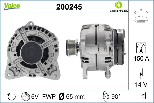 Valeo 200245 - Alternator furqanavto.az