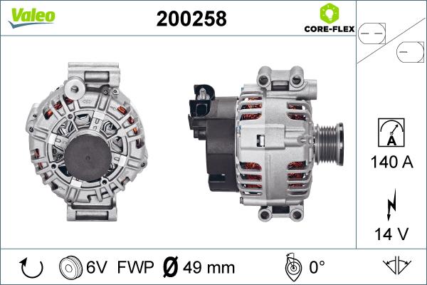 Valeo 200258 - Alternator furqanavto.az