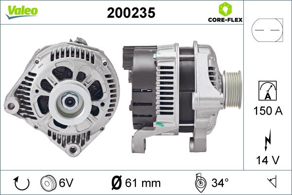 Valeo 200235 - Alternator furqanavto.az