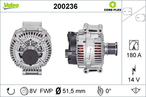 Valeo 200236 - Alternator furqanavto.az