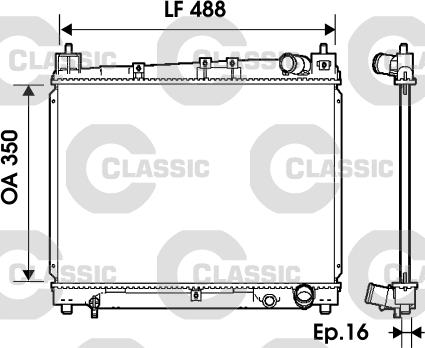 Valeo 234840 - Radiator, mühərrikin soyudulması furqanavto.az