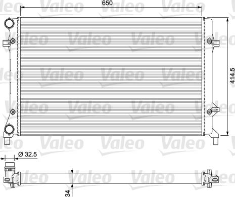 Valeo 234335 - Radiator, mühərrikin soyudulması furqanavto.az