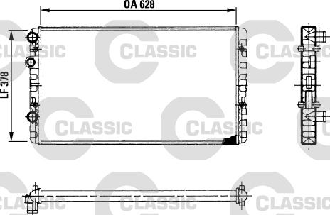 Valeo 230 955 - Radiator, mühərrikin soyudulması furqanavto.az