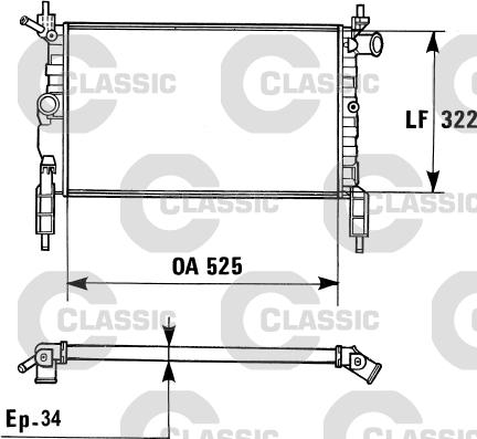 Valeo 230975 - Radiator, mühərrikin soyudulması furqanavto.az